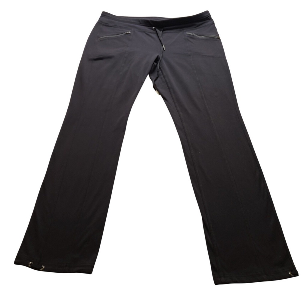 Athleta Women's Charcoal Gray Fleece Lined Drawstring Active Pants LP 2915